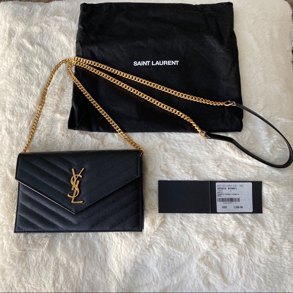 Saint Laurent Envelope Chain Wallet